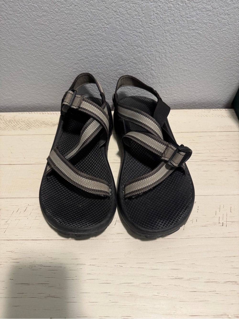 Chaco men’s Z/1 adjustable strap classic black and grey Outdoor Sport Sandals